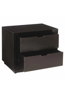 Brown Metal 2-Drawer Nightstand | Richmond Interiors Dante | Oroatrade.com