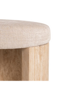 Round Travetine Base Stool | Richmond Interiors Gallice | Oroatrade.com