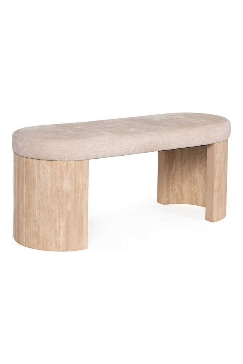 Travetine Base Bench | OROA Gallice | Oroatrade.com