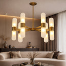 Glass Pipe Chandelier | Richmond Interiors Tricon