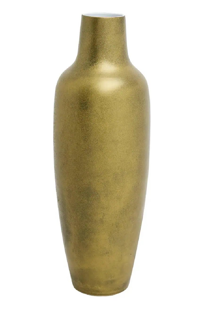 Gold Ceramic Long Vase | OROA Dominique | Oroatrade.com