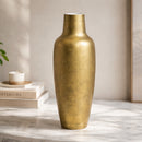 Gold Ceramic Long Vase | Richmond Interiors Dominique