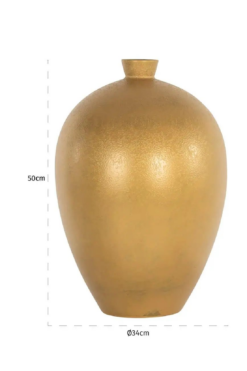 Gold Ceramic Vase | OROA Shirley | Oroatrade.com