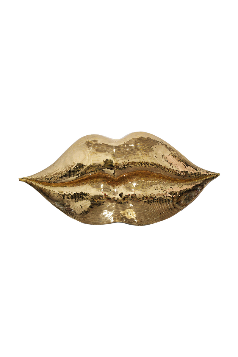 Gold Lips Wall Art | OROA Donja | Oroatrade.com