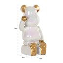 Hospitality furniture - White Sitting Bear Decorative Object - www.oroatrade.com