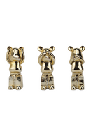 Gold Bear Sculpture Set (3) | Richmond Interiors Berna | Oroatrade.com