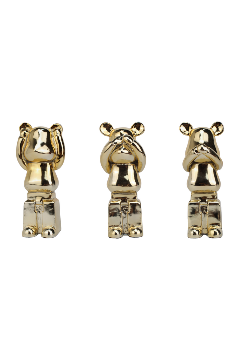 Gold Bear Sculpture Set (3) | OROA Berna | Oroatrade.com