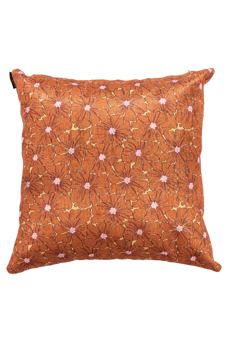 Orange Floral Cushion | OROA Vanity | Oroatrade.com