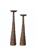 Brushed Gold Tapered Candle Holder | Richmond Interiors Moan | Oroatrade.com