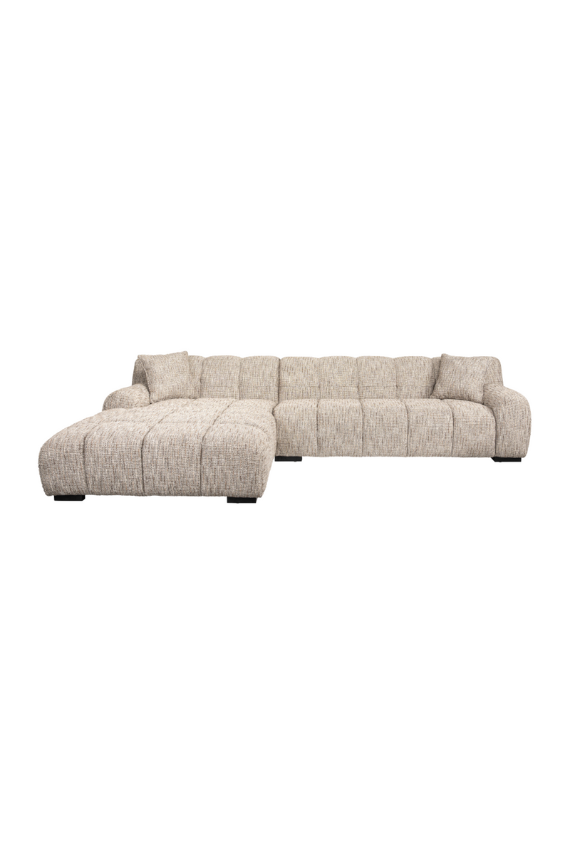 Beige 3-Seater Sofa + Left Lounge | OROA Hazel | Oroatrade.com