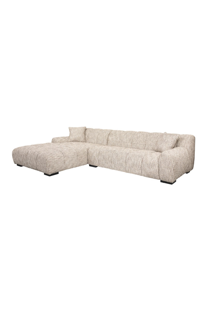 Beige 3-Seater Sofa + Left Lounge | OROA Hazel | Oroatrade.com