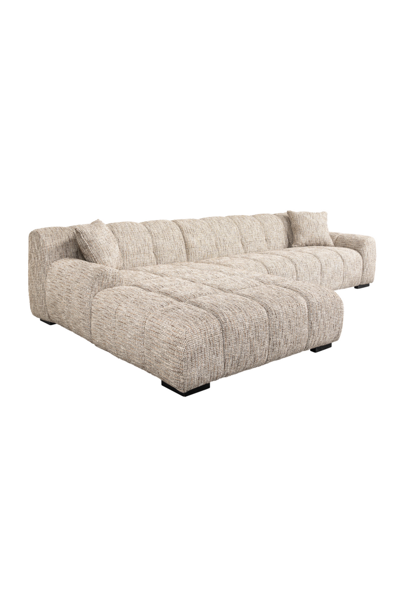 Beige 3-Seater Sofa + Left Lounge | OROA Hazel | Oroatrade.com