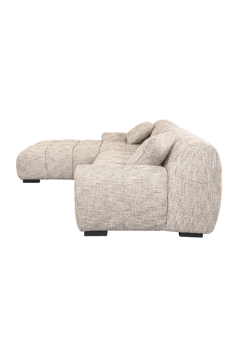 Beige 3-Seater Sofa + Left Lounge | OROA Hazel | Oroatrade.com