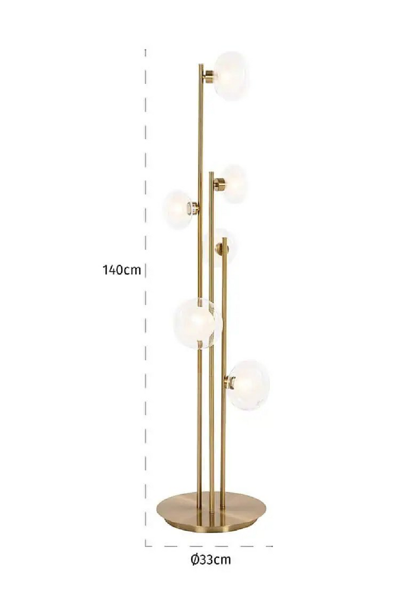 Triple Iron Pole Floor Lamp | OROA Luva | Oroatrade.com