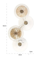 Round Ribbed Glass Wall Lamp | Richmond Interiors Linzi  | Oroatrade.com