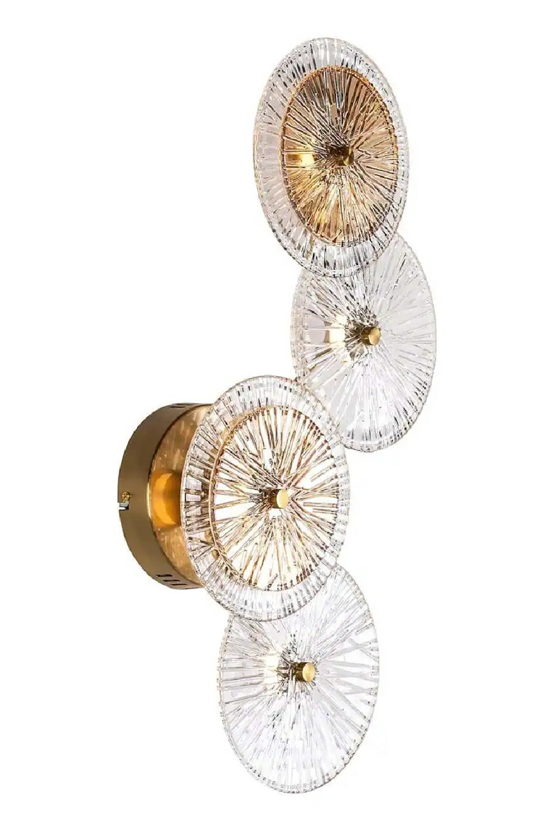 Round Ribbed Glass Wall Lamp | OROA Linzi  | Oroatrade.com