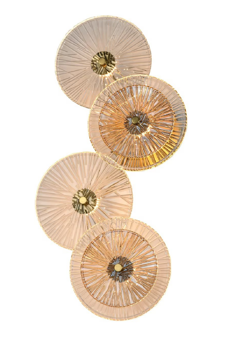 Round Ribbed Glass Wall Lamp | OROA Linzi  | Oroatrade.com