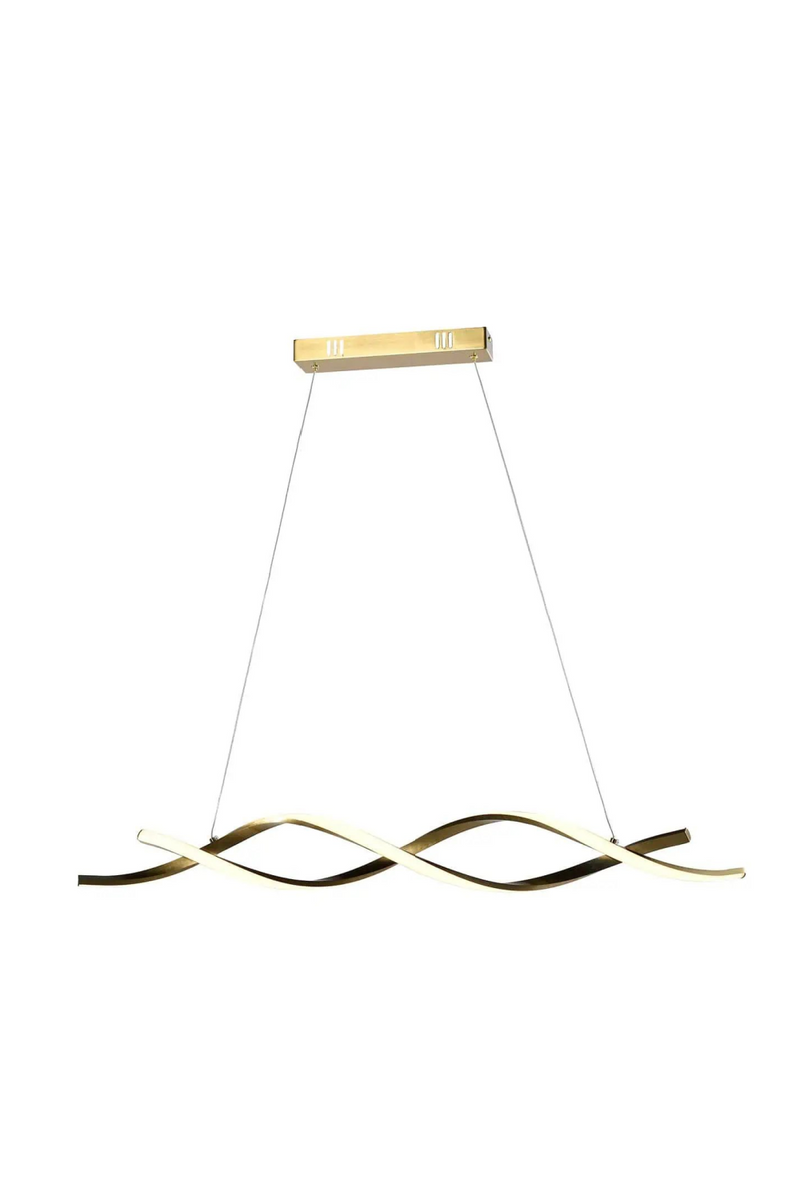 Gold Linear Spiral Chandelier | OROA Lorine | Oroatrade.com