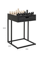Black 1-Drawer Chess Table | Richmond Interiors Davos | Oroatrade.com