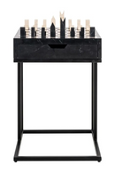 Black 1-Drawer Chess Table | Richmond Interiors Davos | Oroatrade.com