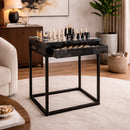 Black 1-Drawer Chess Table | Richmond Interiors Davos
