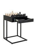 Black 1-Drawer Chess Table | Richmond Interiors Davos | Oroatrade.com