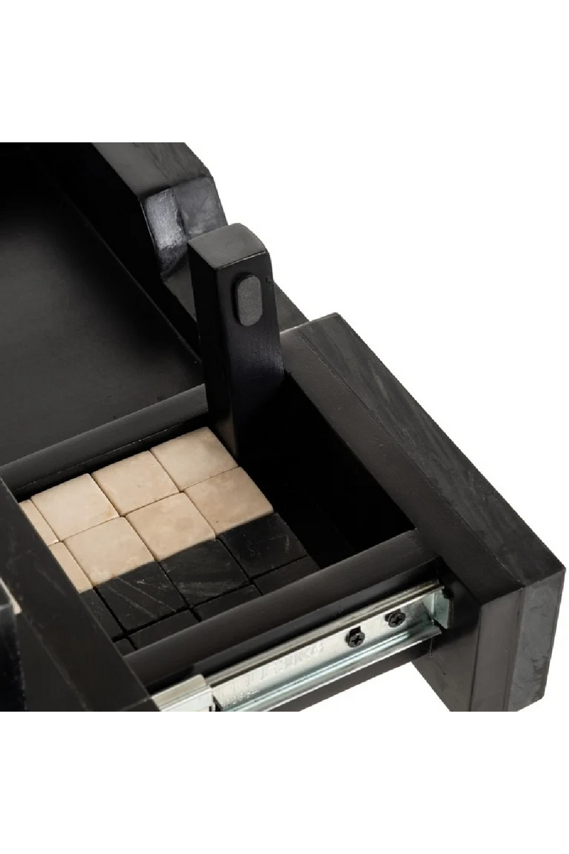 Black 1-Drawer Chess Table | Richmond Interiors Davos | Oroatrade.com