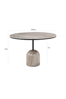 White Marble Round Dining Table | Richmond Interiors Duncan | Oroatrade.com