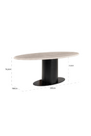 Oval Marble Dining Table | Richmond Interiors Brodman | Oroatrade.com