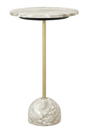 Marble Pedestal End Table | Richmond Interiors Kobe | Oroatrade.com