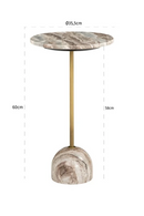 Marble Pedestal End Table | Richmond Interiors Kobe | Oroatrade.com