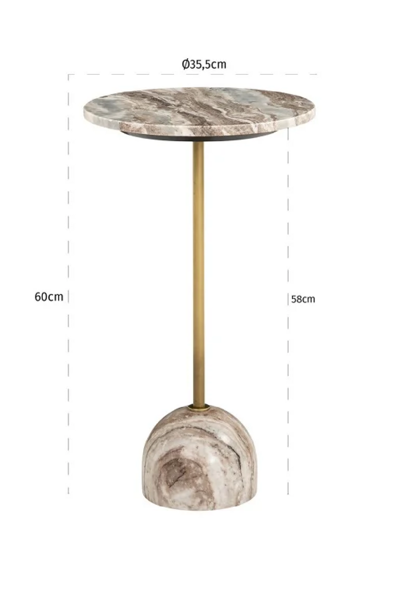 Marble Pedestal End Table | OROA Kobe | Oroatrade.com