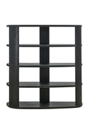 Black 3-Shelf Display Cabinet | Richmond Interiors Navarino | Oroatrade.com