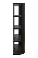Black 3-Shelf Display Cabinet | Richmond Interiors Navarino | Oroatrade.com