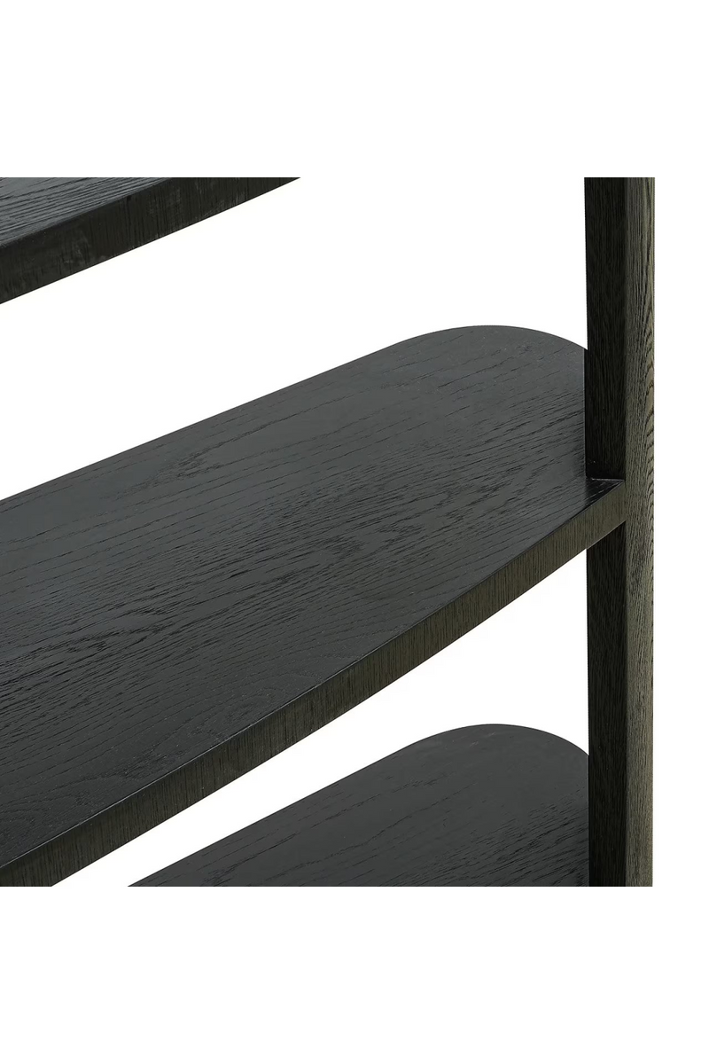 Black 3-Shelf Display Cabinet | OROA Navarino | Oroatrade.com