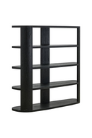 Black 3-Shelf Display Cabinet | Richmond Interiors Navarino | Oroatrade.com