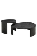 Black Organic Nesting Coffee Tables (2) | Richmond Interiors Navarino | Oroatrade.com