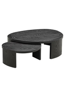 Black Organic Nesting Coffee Tables (2) | Richmond Interiors Navarino | Oroatrade.com