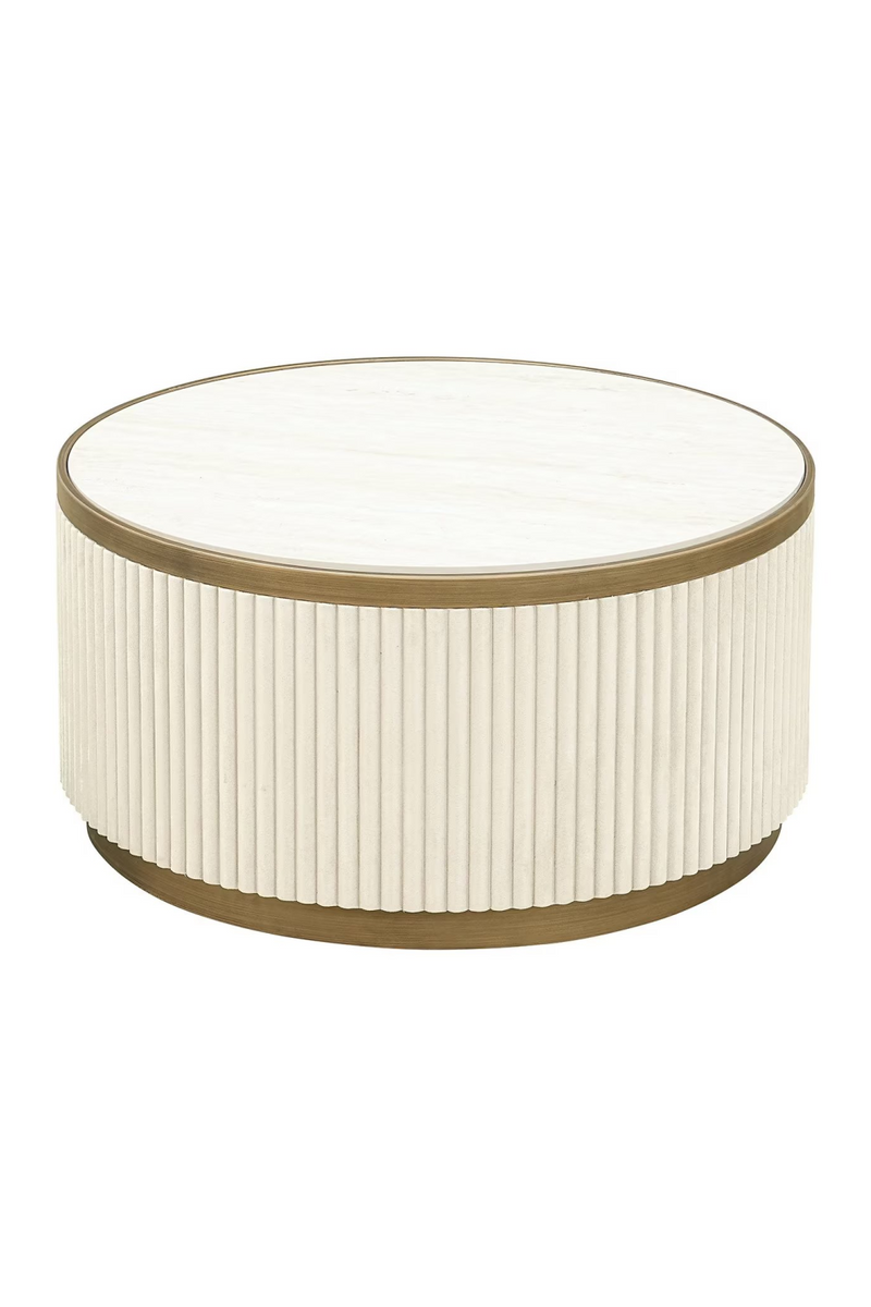 White Ceramic Nesting Coffee Tables (2) | OROA Tivoli | Oroatrade.com