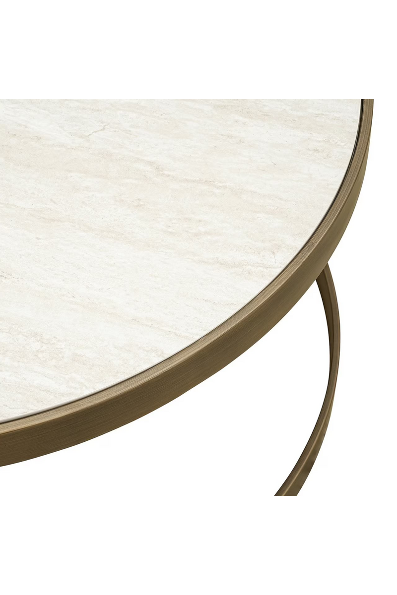 White Ceramic Nesting Coffee Tables (2) | OROA Tivoli | Oroatrade.com