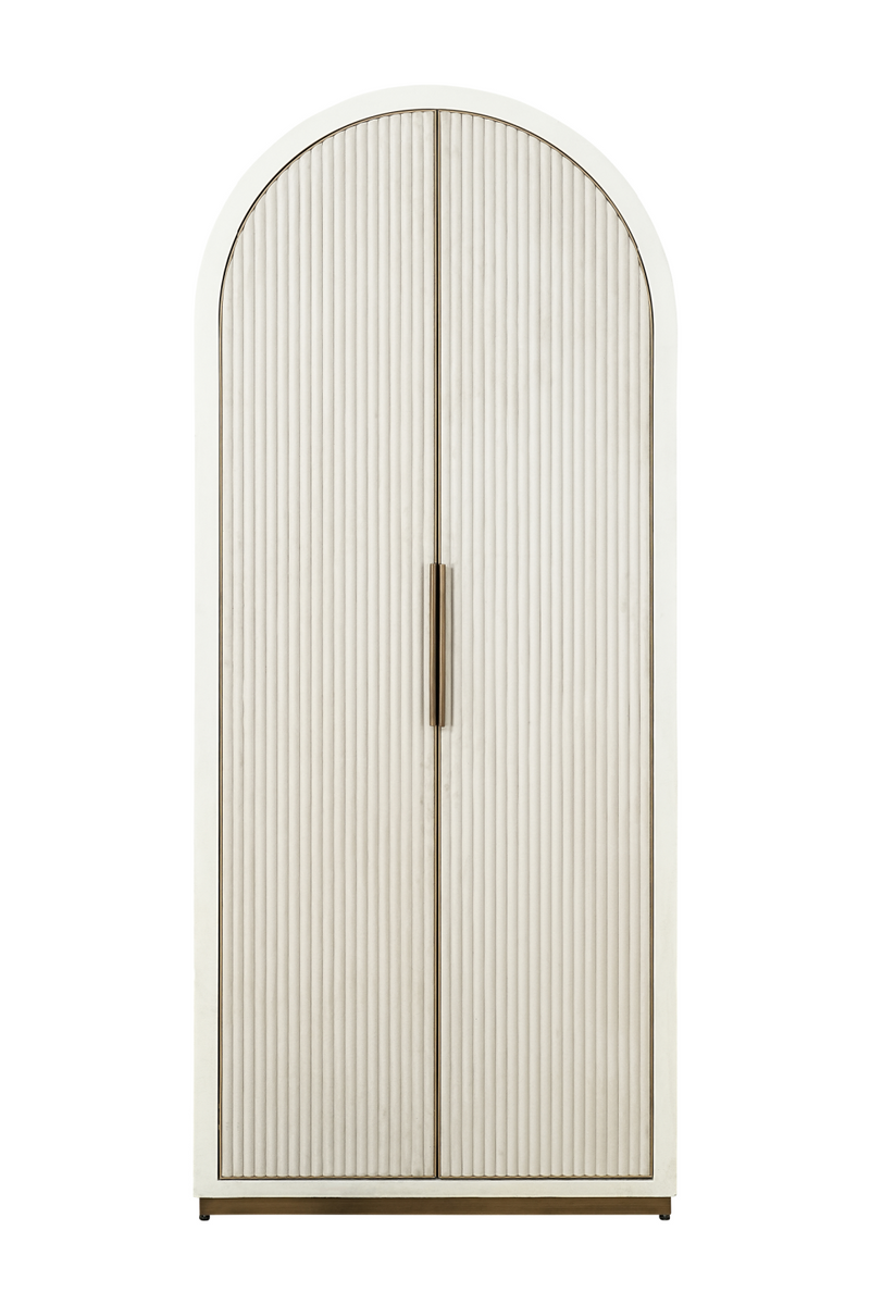 White Arched 2-Door Cabinet | OROA Tivoli | Oroatrade.com