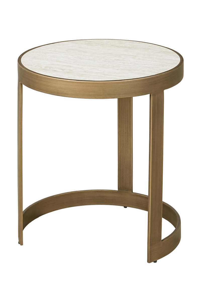 White Ceramic End Table Set (2) | OROA Tivoli | Oroatrade.com