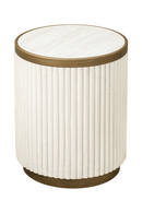 White Ceramic End Table Set (2) | Richmond Interiors Tivoli | Oroatrade.com