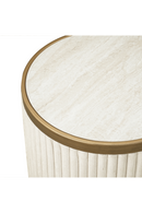 White Ceramic End Table Set (2) | Richmond Interiors Tivoli | Oroatrade.com