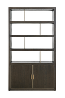 Brown Oak Staggered Display Cabinet | Richmond Interiors Rivertree | Oroatrade.com