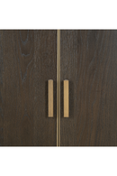 Brown Oak Staggered Display Cabinet | Richmond Interiors Rivertree | Oroatrade.com