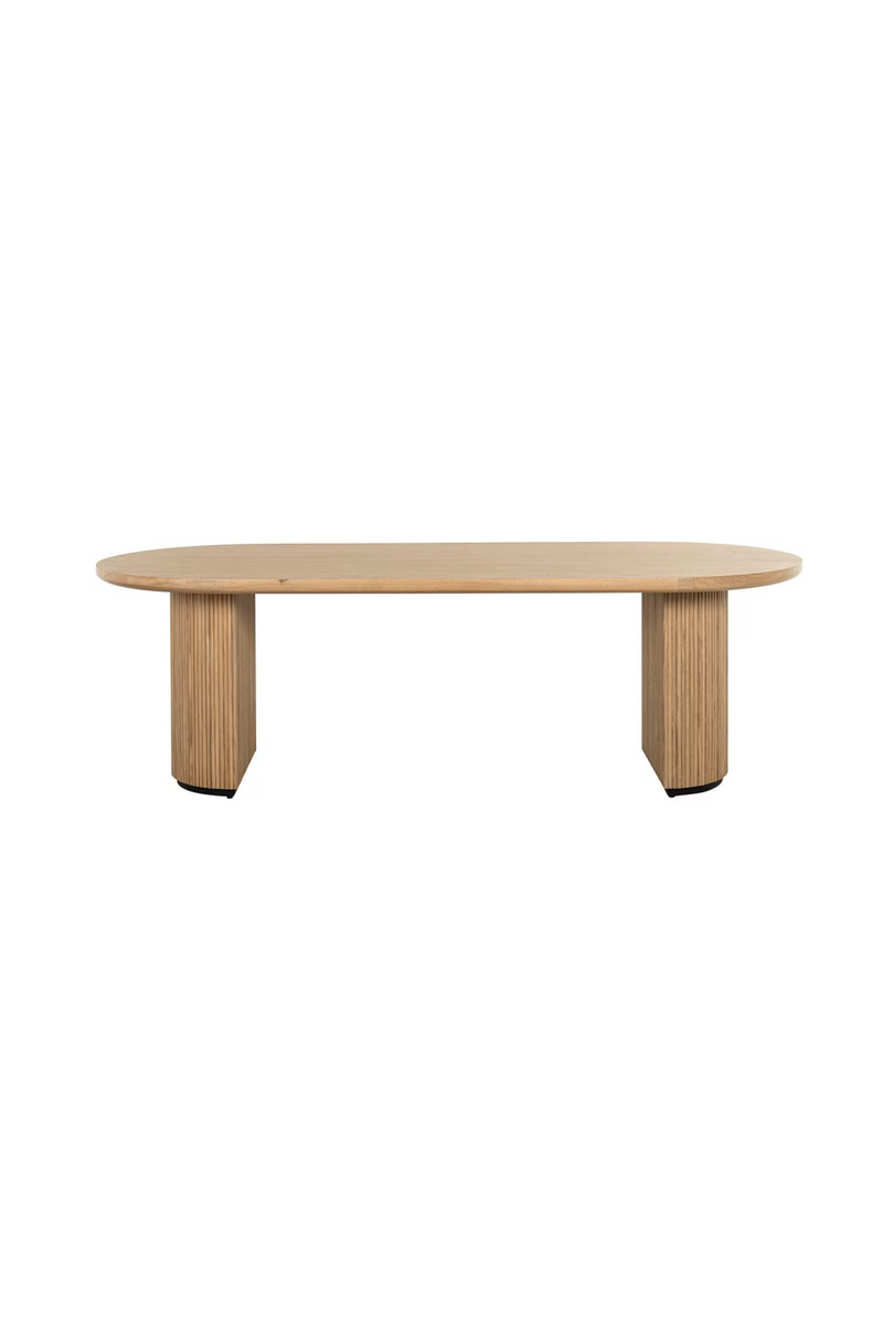 Natural Oak Oval Dining Table | OROA Belfort | Oroatrade.com