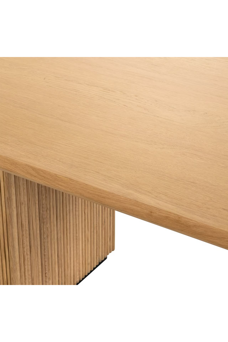 Natural Oak Oval Dining Table | OROA Belfort | Oroatrade.com