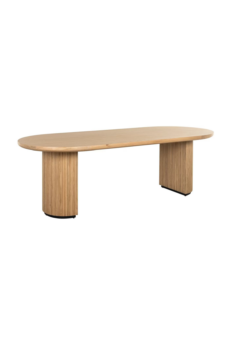 Natural Oak Oval Dining Table | OROA Belfort | Oroatrade.com