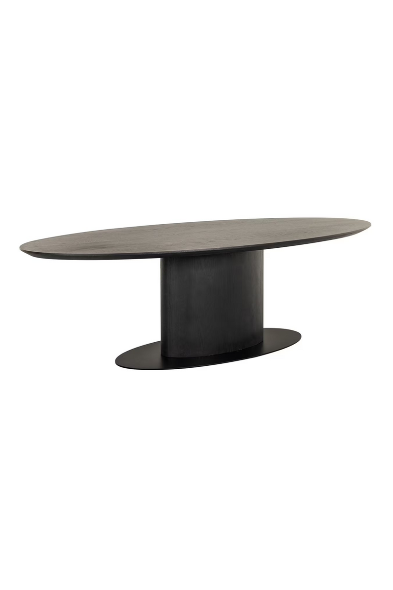 Dark Brown Wooden Oval Dining Table | OROA Gordon | Oroatrade.com